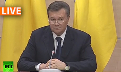 Пресс-конференция Виктора Януковича в Ростове на Дону