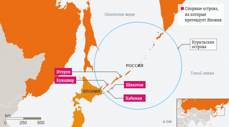 Япония возобновила борьбу за свои исконные территории
