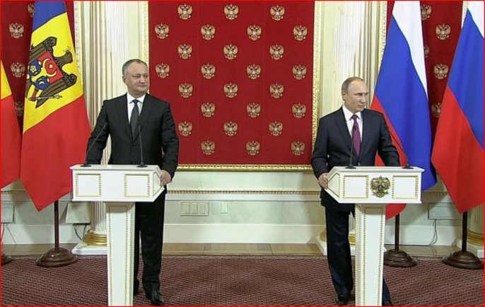 Совместная пресс-конференция с Президентом Молдовы Игорем Додоном