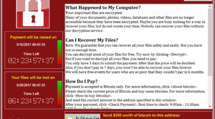 Активность вируса WannaCry снизилась в шесть раз
