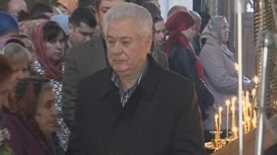 Владимир Воронин молился за страну и за жертв событий 7 апреля 2009 года