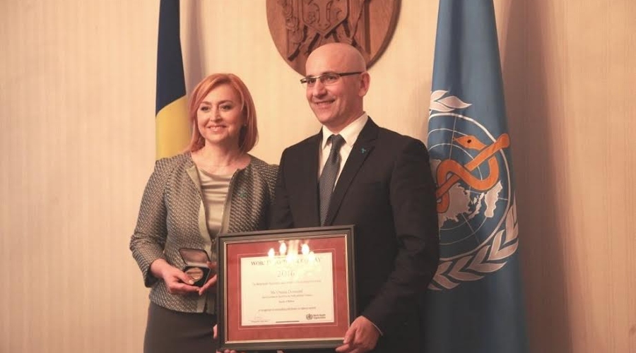 ВОЗ наградил Оксану Доменти