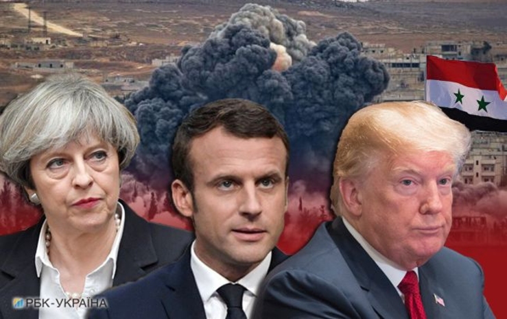 Трамп, Мэй и Макрон заявили о необходимости ответить на химатаку в Сирии