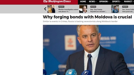 The Washington Times: ДПМ противостоит вмешательству России во внутреннюю политику Молдовы