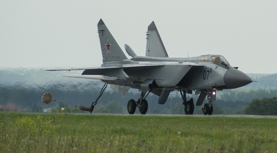 Россия. В Нижегородской области  упал МиГ-31