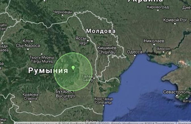 Сильное землетрясение в Молдове