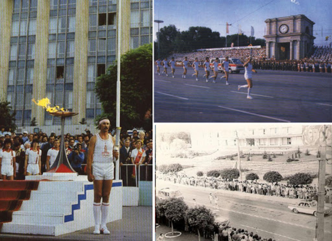 1980 год. Олимпийский огонь в Молдове
