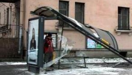 Троллейбусные остановки в Кишиневе плачевном состоянии