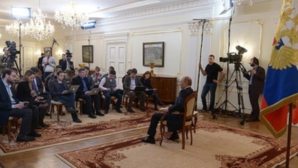 Встреча Владимира Путина с прессой по Украине