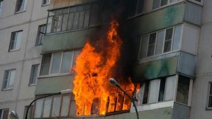 В жилом доме на Чеканах прoизошёл пожар