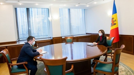 Президент Майя Санду встретилась с главами СИБ и Нацбанка