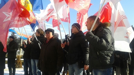 Социалисты провели акцию протеста в Дрокии