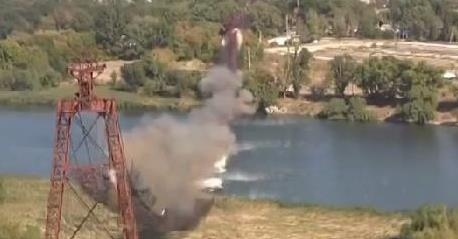 На Днестре взорвалась канатная дорога
