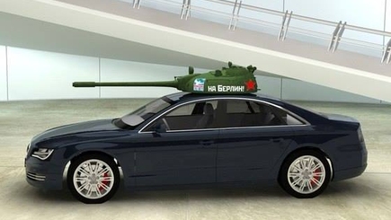 Россиянам предложили к 9 мая установить пластмассовые пушки на крыши авто