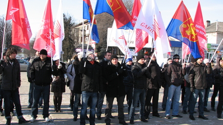 Партия Социалистов протестовала в Оргееве