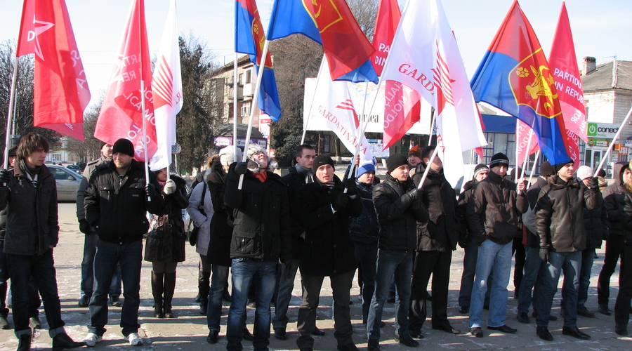 Партия Социалистов протестовала в Оргееве