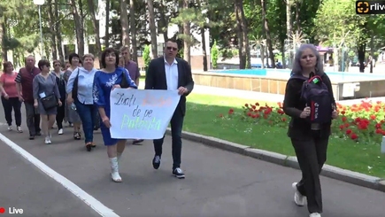 В Кишинёве прошел протест против решения правительства запретить патенты.