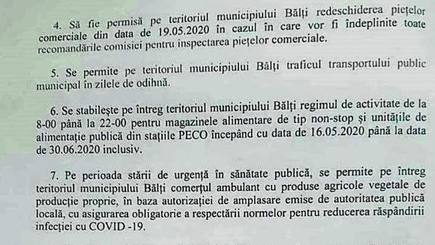 В Бельцах откроются рынки и разрешена работа общественного транспорта