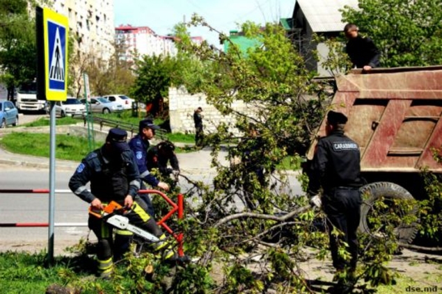 В столице продолжаются работы по ликвидации последствий непогоды