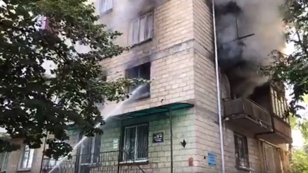 Пожар в центре Кишинева