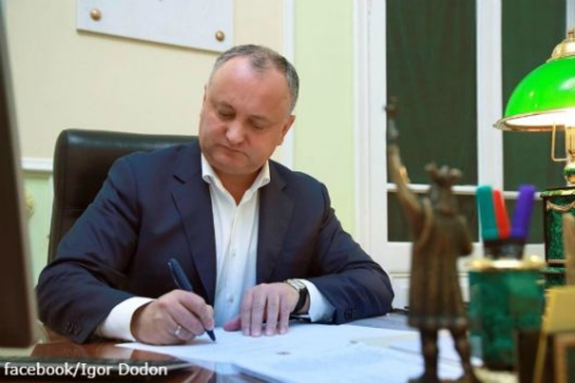 Игорь Додон промульгировал поправки в Закон о Государственном бюджете на нынешний год