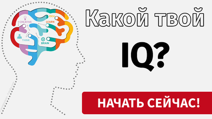 Тест на IQ (айкью).  Проверка уровня интеллекта.