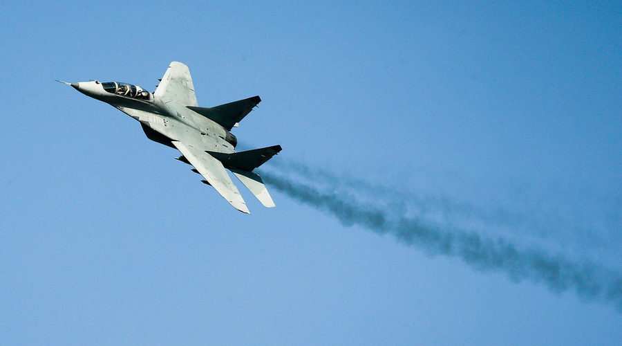 В Подмосковье разбился истребитель МиГ-29