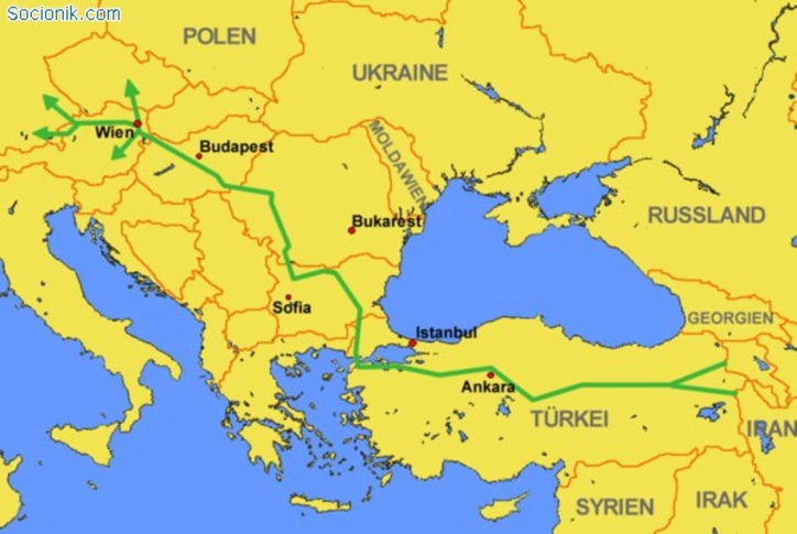 Германия собралась выйти из проекта газопровода Nabucco