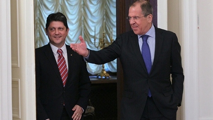 Întrevederea ministrului Titus Corlăţean cu omologul rus, Serghei Lavrov