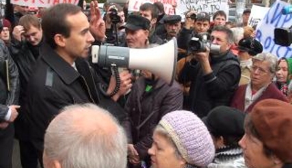 Общенациональный митинг протеста у стен парламента. Народ  Молдовы требует отставки «Альянса за евроинтеграцию»