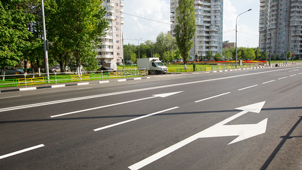 В столице приступают к нанесению дорожной разметки