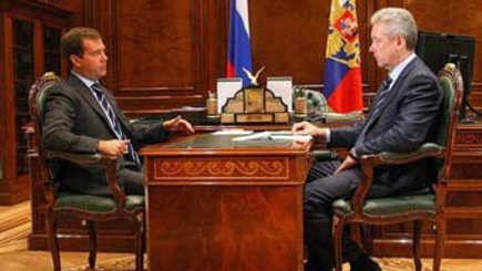 Медведев предложил кандидатуру Собянина на пост мэра Москвы