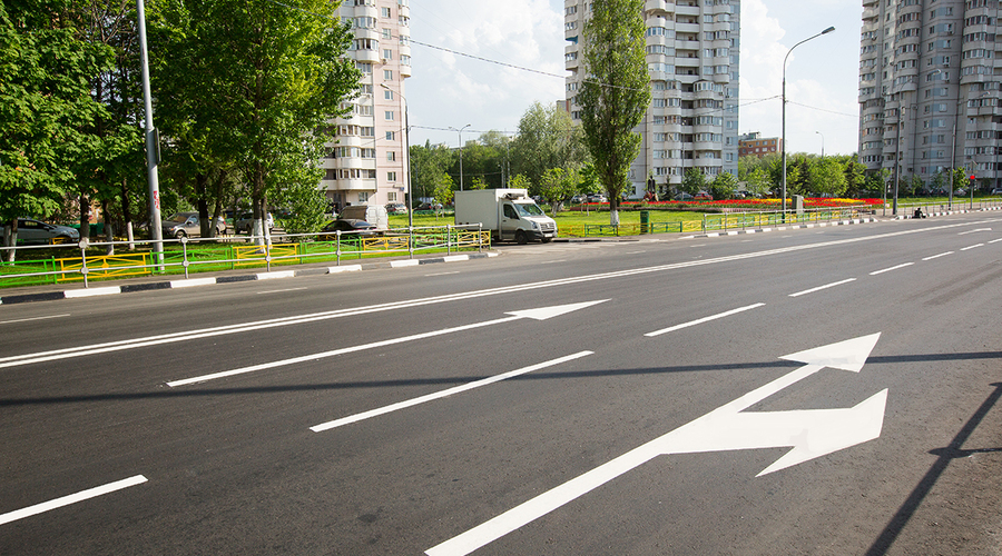 В столице приступают к нанесению дорожной разметки