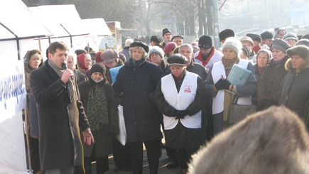 Кампания «Народ Молдовы против Правительства». Репортаж с Площади Великого Национального Собрания, 03 декабря 2011 года